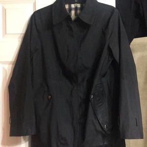 Sz small hooded Burberry rain coat.